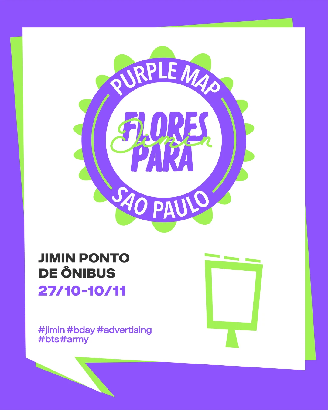 Jimin ponto de ônibus