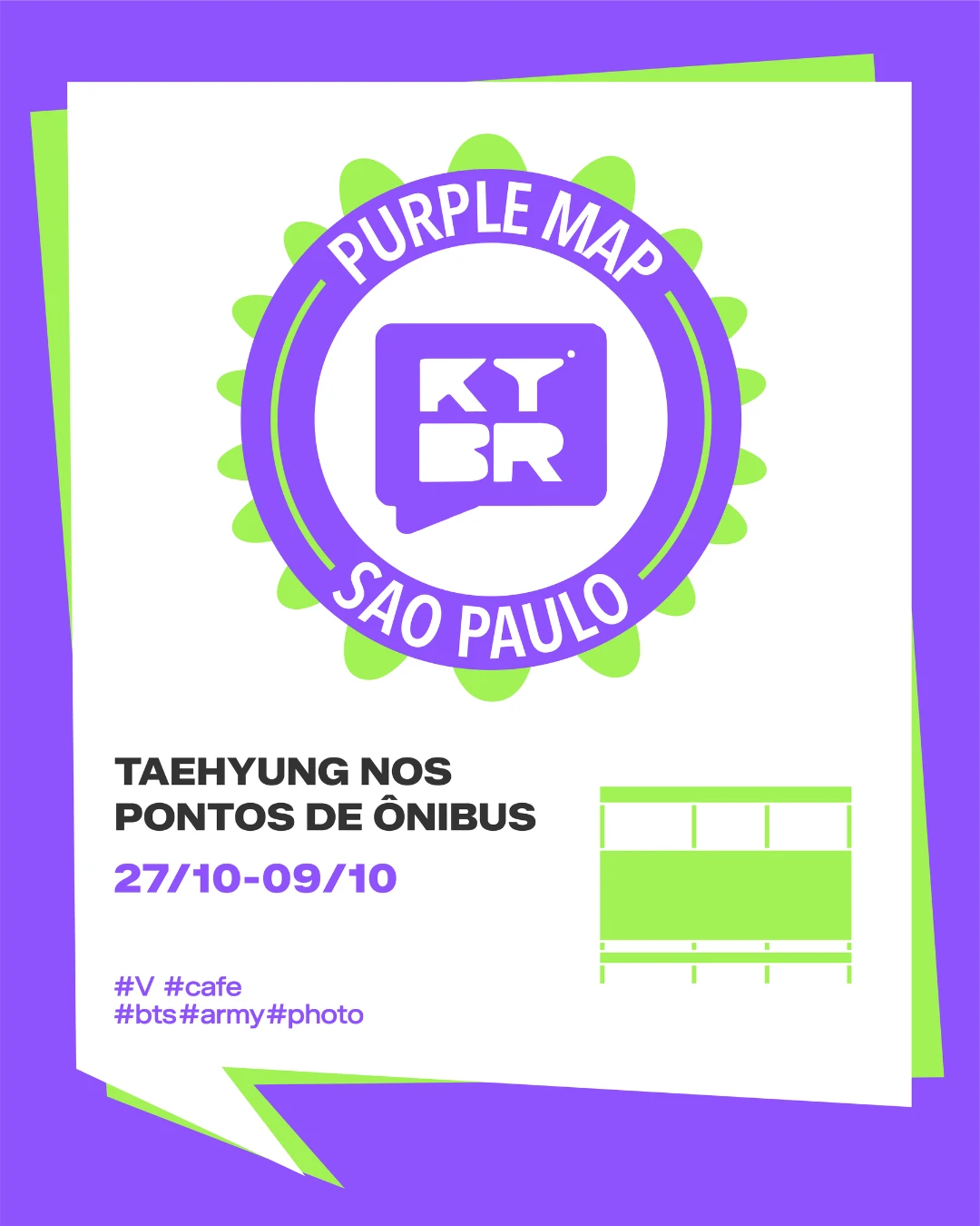 Taehyung nos Pontos de Ônibus