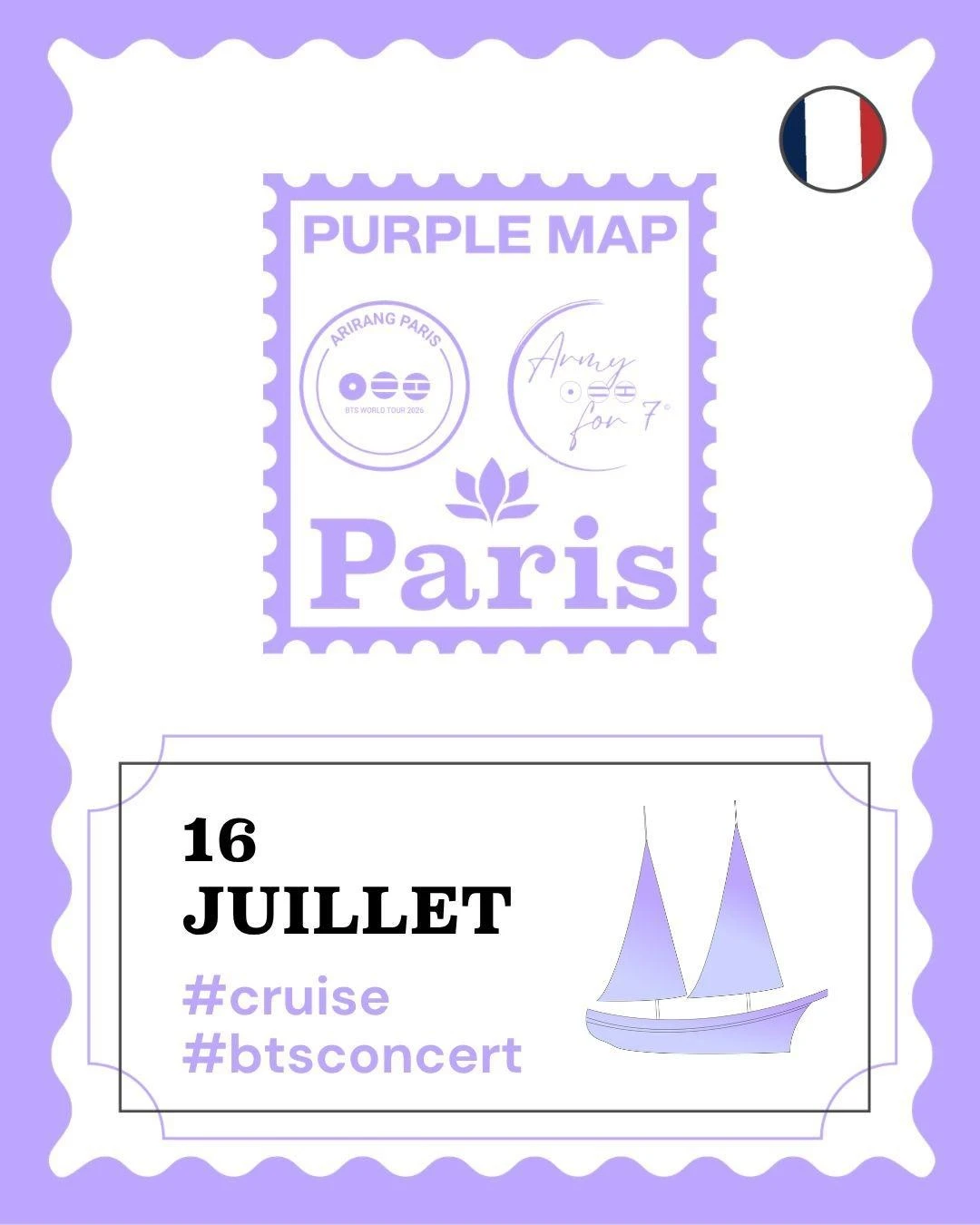ARMY ARIRANG PARIS CRUISE
